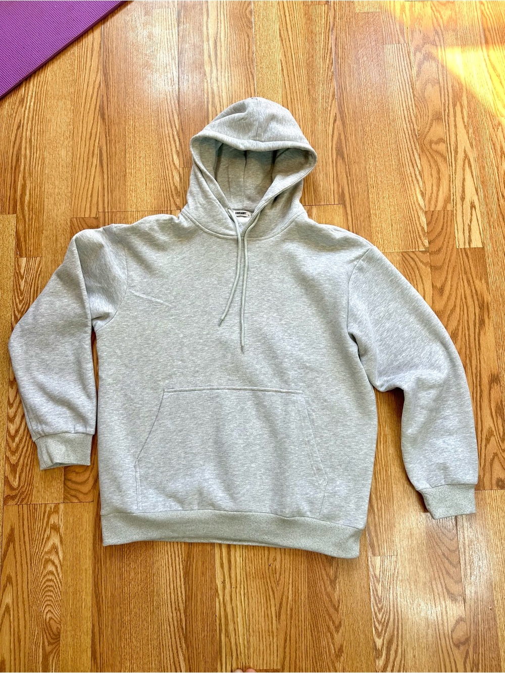 Loose Fit Gray Streetwear Hoodie for Men